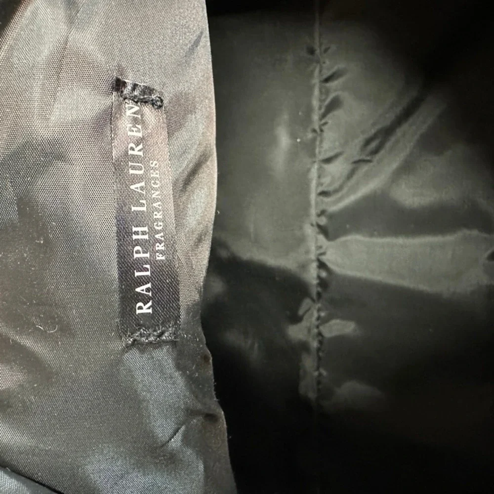 NWT Ralph Lauren Mens Black Canvas Holiday Duffle Bag Silver Pony Logo S51162